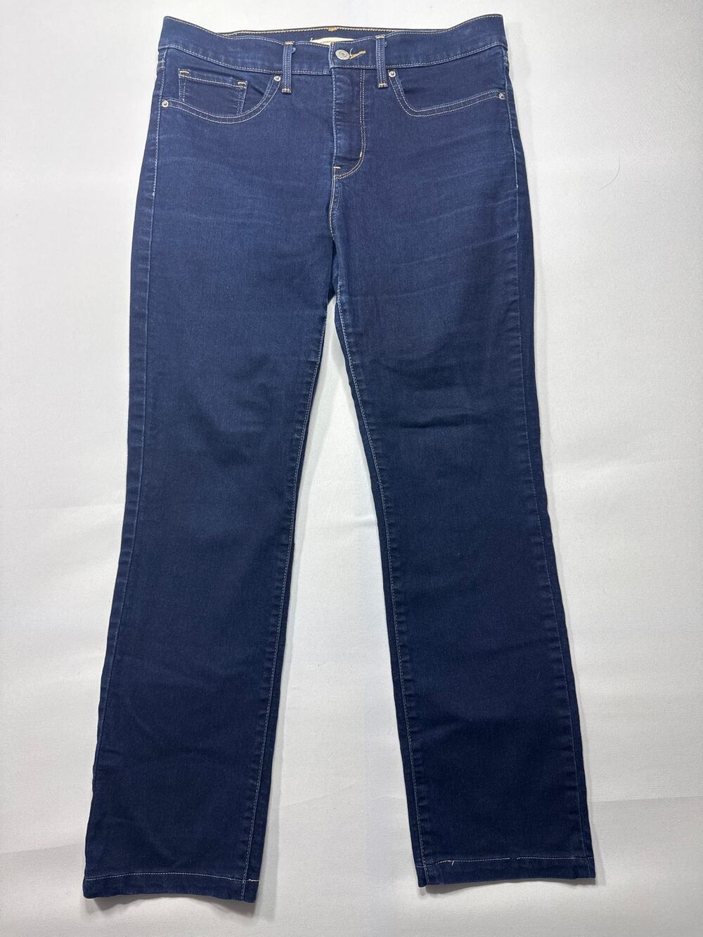 Levi's 314 Women's Shaping Straight Leg Dark Blue Jeans - Size 30x32 (31x27.5)